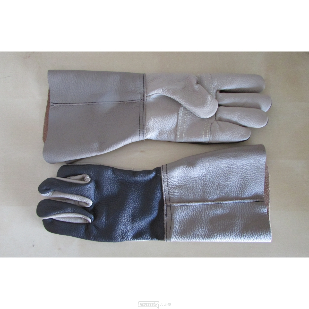 Hegesztőkesztyű ötujjas teljes bőrből készült, hosszú mandzsettás hegesztőkesztyű hosszú mandzsettával