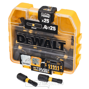 DT70558T Torx T25 hornyos bit készlet, 25 db, 25 mm, torziós, DeWALT, 