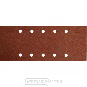 Csiszolópapírok 115x280mm, szemcseméret P80, 10 darabos csomagban Csiszolópapírok 115x280mm, szemcseméret P80, 10 darabos csomagban gallery main image