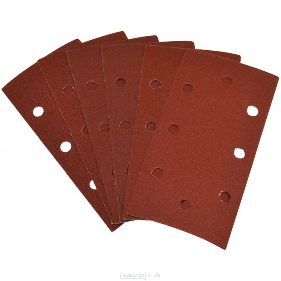 Csiszolópapírok 93x187 mm, 6 darabos csomagban