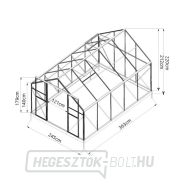 Üvegház KOMFORT 9000 STRONG - 22 náhled
