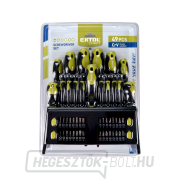 Csavarhúzók hegyekkel, CrV - 49db Előnézet 