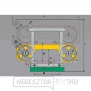 BBS550 400V csomagtartó szalagfűrész Előnézet 