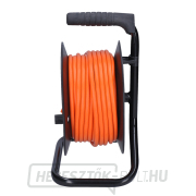 Solight dobhosszabbító kábel, 4 aljzat, narancssárga kábel, 15m Előnézet 
