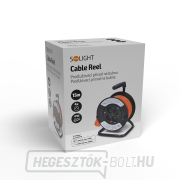 Solight dobhosszabbító kábel, 4 aljzat, narancssárga kábel, 15m náhled