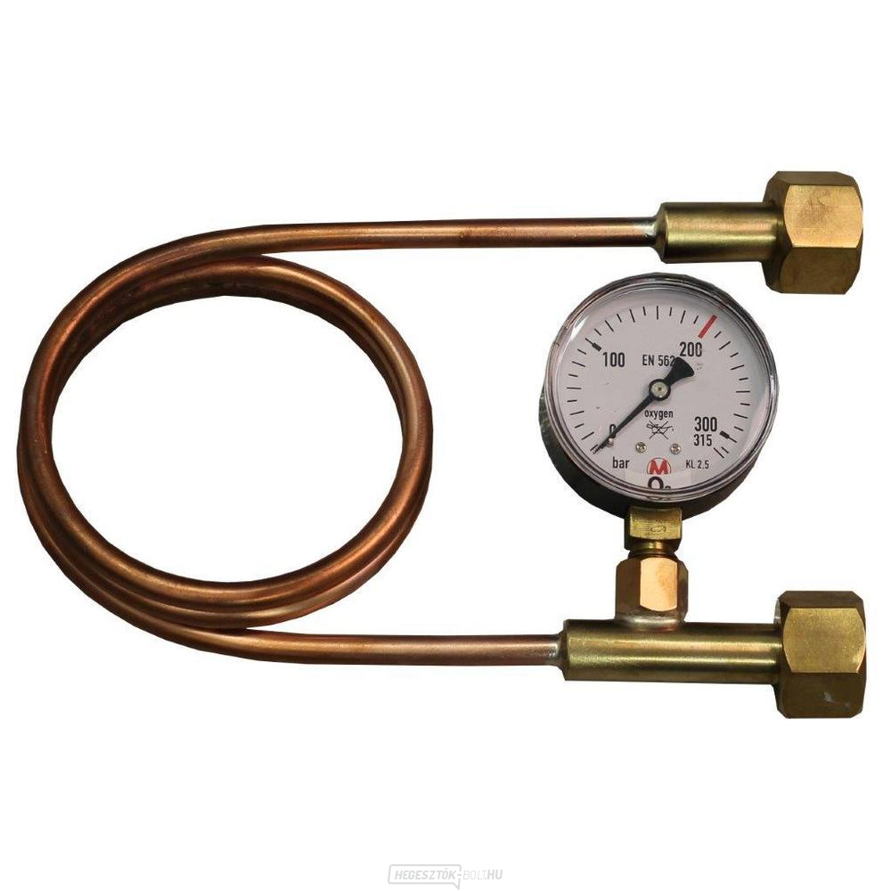 AR 1m-es túlfolyótömlő manommal.