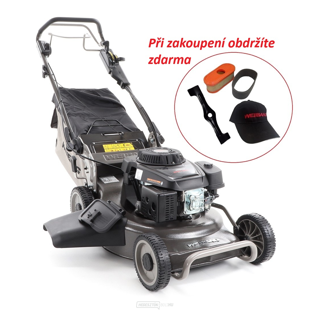 Benzinüzemű fűnyíró ráhajtható Weibang WB 537 SCV BBCPRO