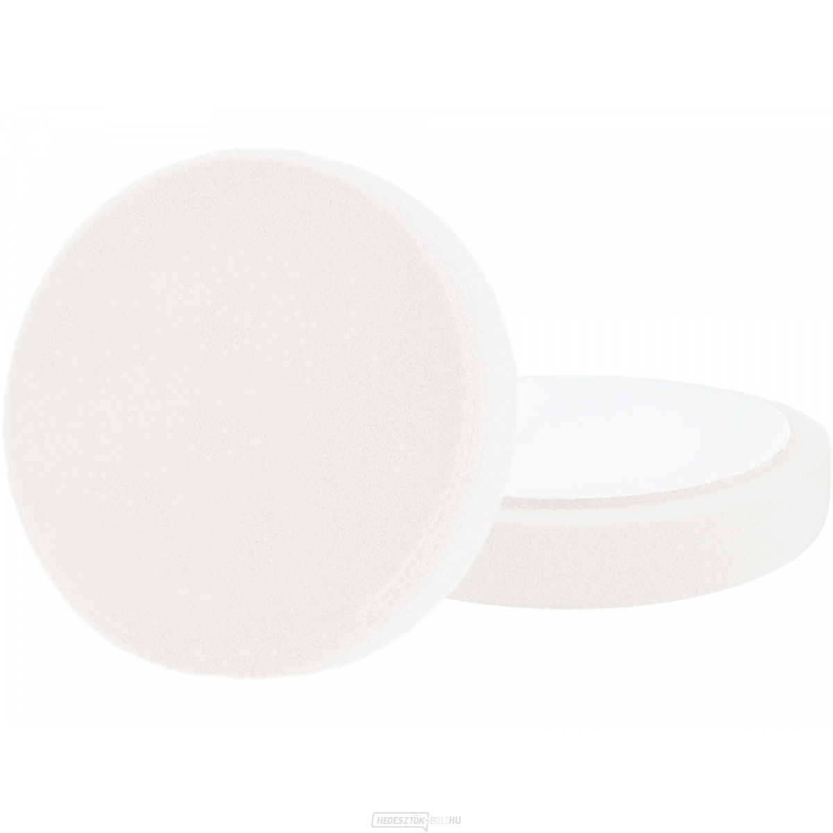 Szivacsos polírozó kerék, T20, fehér, ∅150x30mm, tépőzáras