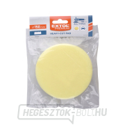 Hab polírozó korong, T80, sárga, ∅150x30mm, tépőzáras Előnézet 