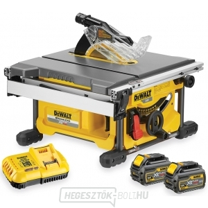 Akkus asztali fűrész 210mm, 2x 6,0 Ah 54V DEWALT DCS7485T2 FLEXVOLT  Akkus asztali fűrész 210mm, 2x 6,0 Ah 54V DEWALT DCS7485T2 FLEXVOLT  gallery main image