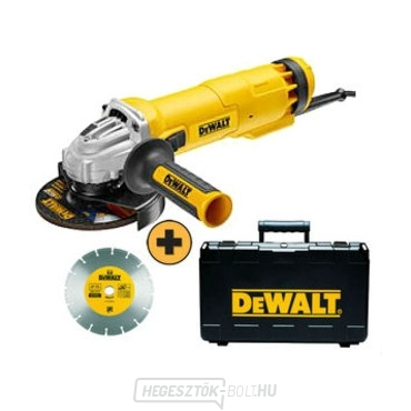 DWE4217KD 125 mm-es szögcsiszoló 125 mm-es tárcsával és tokkal DeWALT