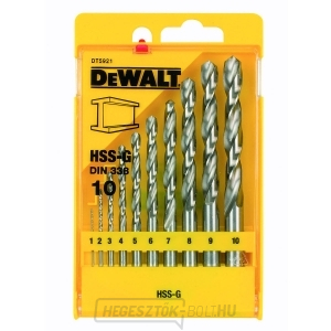 DT5921 Fémfúrókészlet HSS-G DeWALT - 10db DT5921 Fémfúrókészlet HSS-G DeWALT - 10db gallery main image