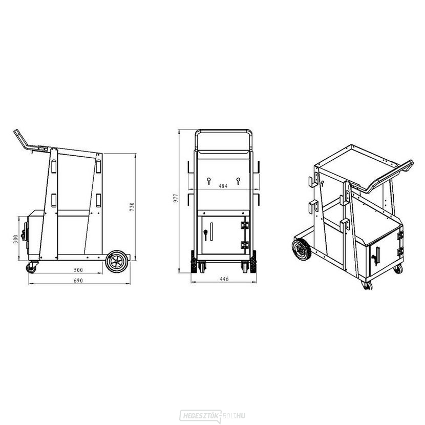 Kosár a GeniMig 250 LCD-hez