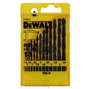 DT5912 Fémfúrókészlet HSS-R DeWALT - 13db DT5912 Fémfúrókészlet HSS-R DeWALT - 13db gallery main image