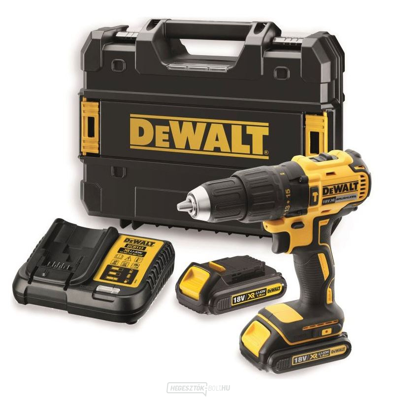 Akkus fúrókalapács/csavarhúzó DEWALT DCD778S2T 18V, 2x 1,5Ah + tok