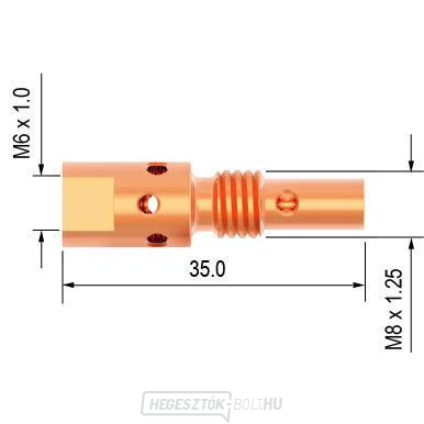 M8/M6 35mm távtartó MB25 PARKER(5 darabos csomag)