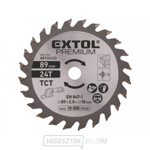 Fűrészlap SK pengékkel, ∅89x1,0x10mm, 24T Fűrészlap SK pengékkel, ∅89x1,0x10mm, 24T gallery main image