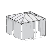 Palram függönyök Palermo 3000/3600-hoz  náhled