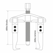 Univerzális kétkarú lehúzó készlet SN0220-2 Előnézet 