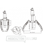 Két- vagy háromkaros hidraulikus lehúzógép HHL-50F Előnézet 