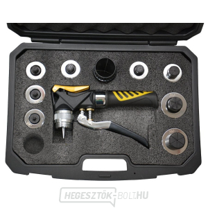 Rézcsővég tágító készlet pisztolyos tágítóval Rézcsővég tágító készlet pisztolyos tágítóval gallery main image