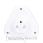 Solight aljzat, 3x 10A, háromszög, fehér Előnézet 
