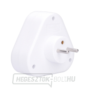 Solight aljzat, 3x 10A, háromszög, fehér náhled