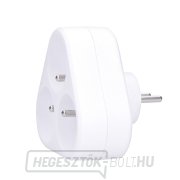 Solight aljzat, 3x 10A, háromszög, fehér náhled