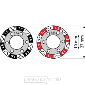 Csigakerék 1.2-1.6 19/37 AL - színes Csigakerék 1.2-1.6 19/37 AL - színes gallery main image
