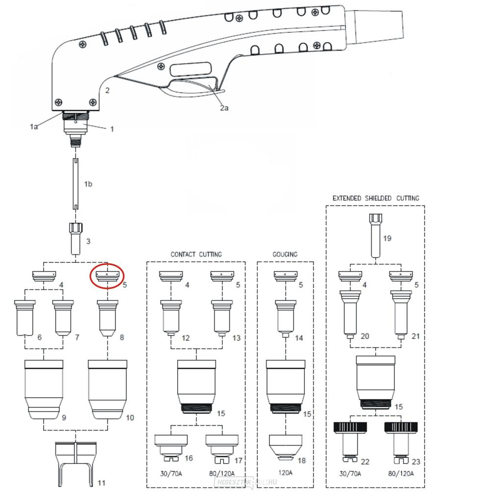 Légszóró-szétválasztó 80/120A 100(2 csomag)