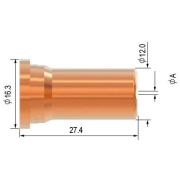 Fúvóka 0,9 30/40 A 100(10-es csomag) Előnézet 