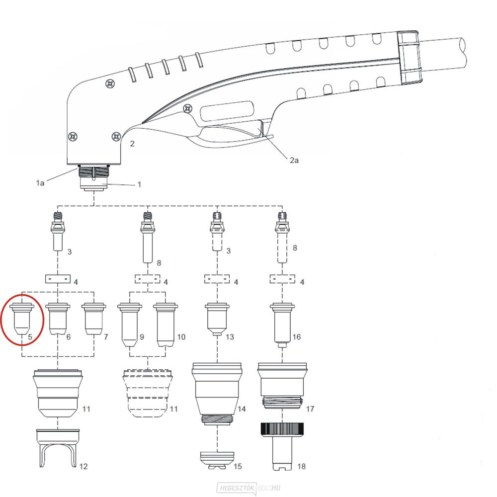 Fúvóka 0,65 10/20 A 60 (10 darabos csomag)