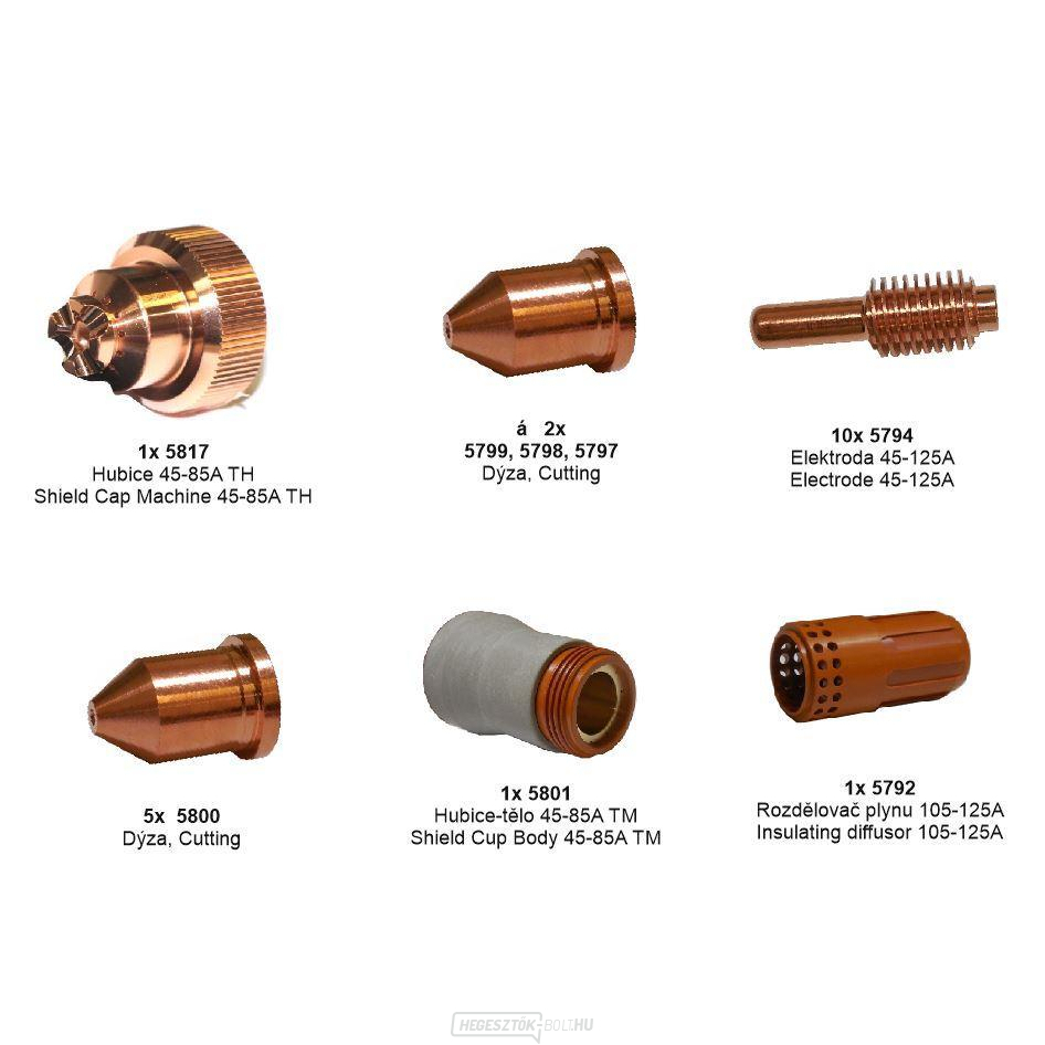 START készlet TH-125 égőhöz