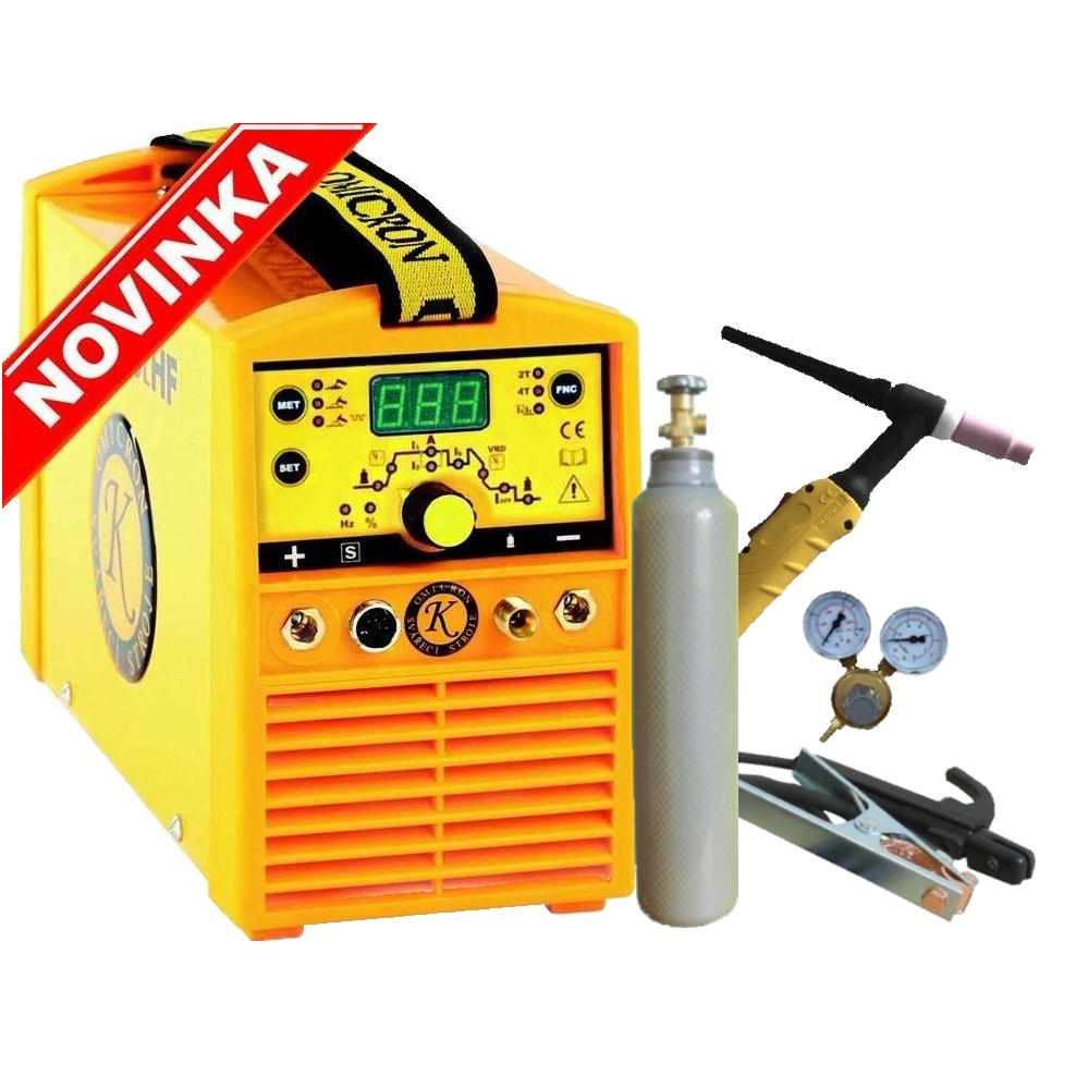 GAMA 1500L HF hegesztő inverter + 25/3m kábelek + 4m TIG pisztoly + szelep + teli 8L-es ARGON palack