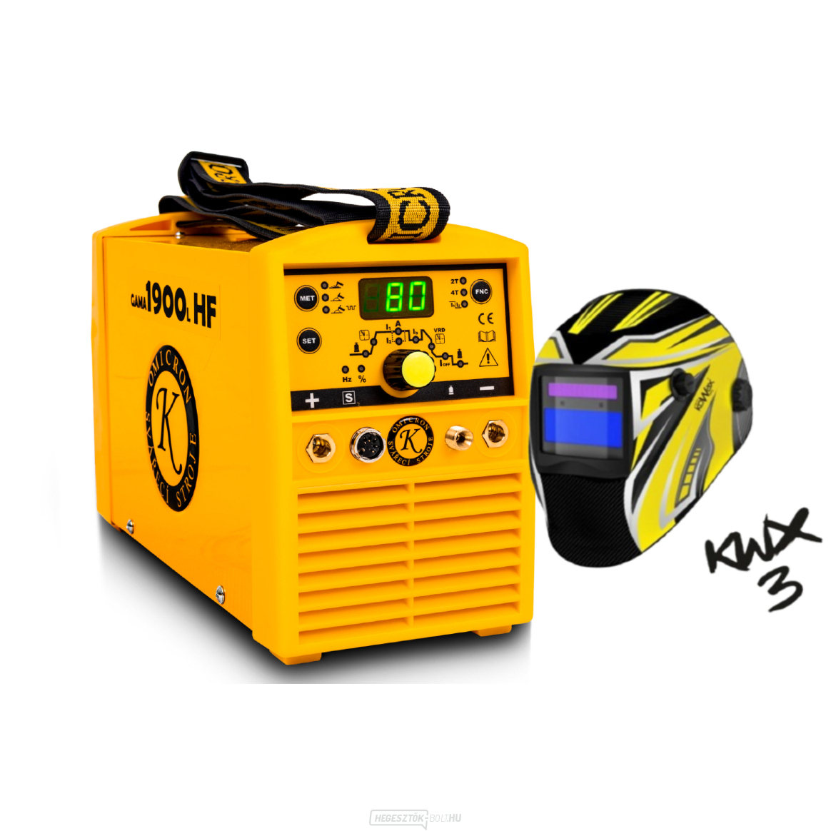 GAMA 1900L HF - inverteres hegesztő tápegység 25/3m motorháztető kábelek