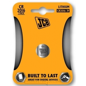 JCB gombelemes lítium akkumulátor CR2016, buborékcsomagolás 1 db gallery main image