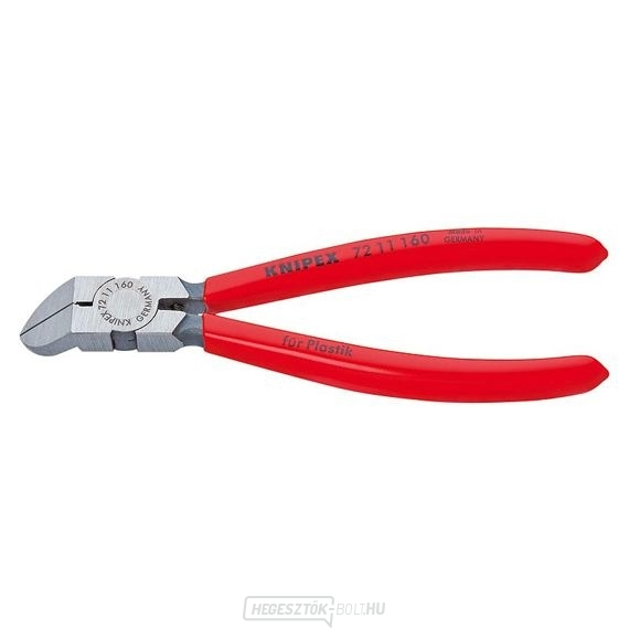 KNIPEX Vágó fogó 160mm műanyag 7211160