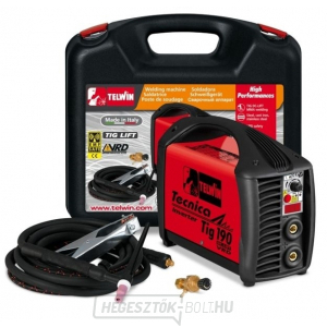 Hegesztési inverter - Tecnica 190 DC-LIFT VRD MMA Telwin kábelekkel gallery main image