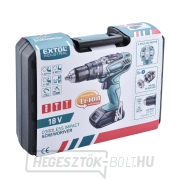 Akkus ütvefúró EXTOL Industrial 18V Li-ion, 4 pólusú motor, 2000mAh náhled