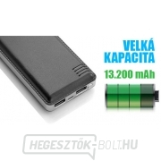 Power bank - hordozható akkumulátor HC-M7, fekete Előnézet 