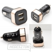 Autótöltő HC-C04 2×USB, fekete Előnézet 