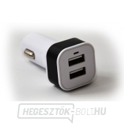 Autótöltő HC-C04 2×USB, fehér gallery main image