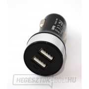 Autótöltő HC-C27 2×USB, fekete gallery main image