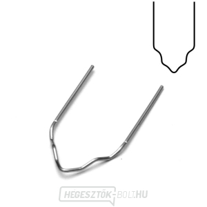 PV6 - 100 darab rozsdamentes acélból készült V alakú kapcsok, Ø 0,6 mm PV6 - 100 darab rozsdamentes acélból készült V alakú kapcsok, Ø 0,6 mm gallery main image