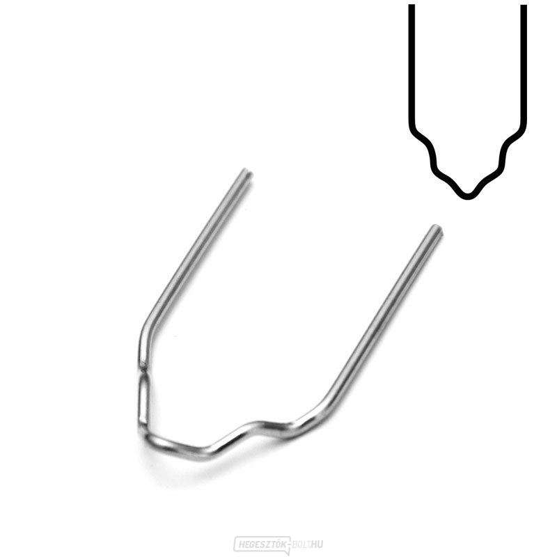 PV8 - 100 darab rozsdamentes acélból készült V alakú kapcsok, Ø 0,8 mm