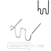 PW8 - 100 darab rozsdamentes acélból készült V alakú kapcsok, Ø 0,8 mm PW8 - 100 darab rozsdamentes acélból készült V alakú kapcsok, Ø 0,8 mm gallery main image