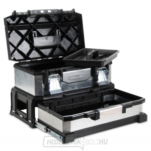 Fém szerszámos láda fiókkal, horganyzott Stanley Fém szerszámos láda fiókkal, horganyzott Stanley gallery main image