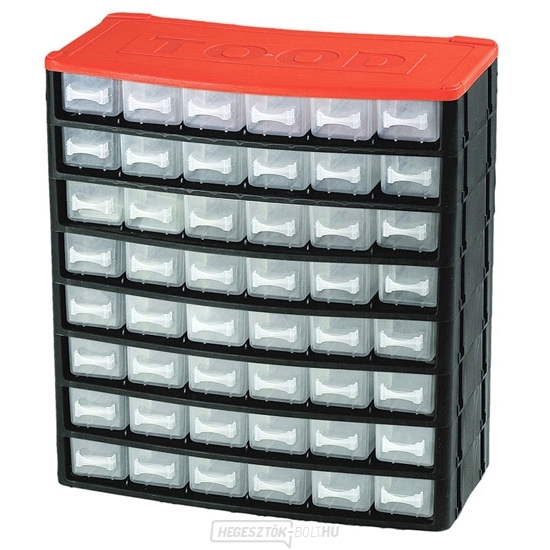 Műanyag szekrény 48 fiókkal 330x160x350mm