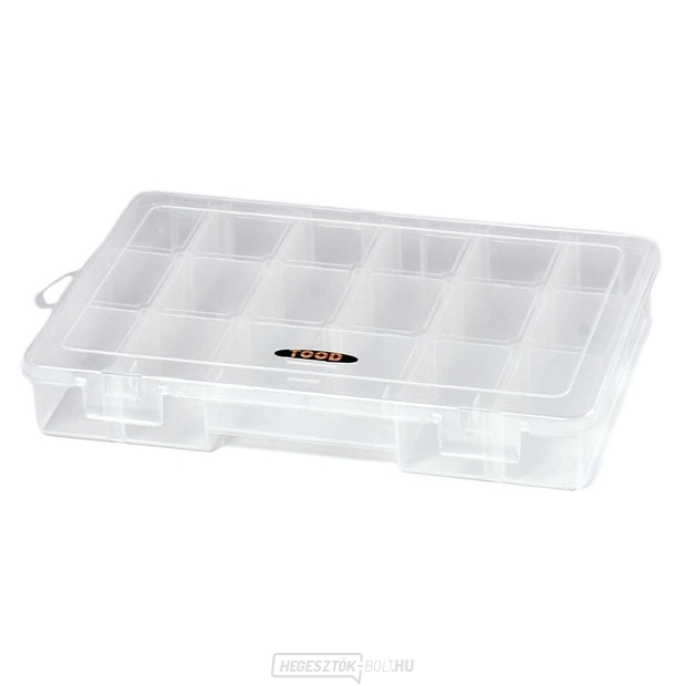 Műanyag rendszerező 268x180x53mm - 7 osztószelvény