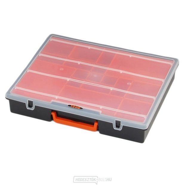 Műanyag szervező 380x310x70mm - 17 pozícióban